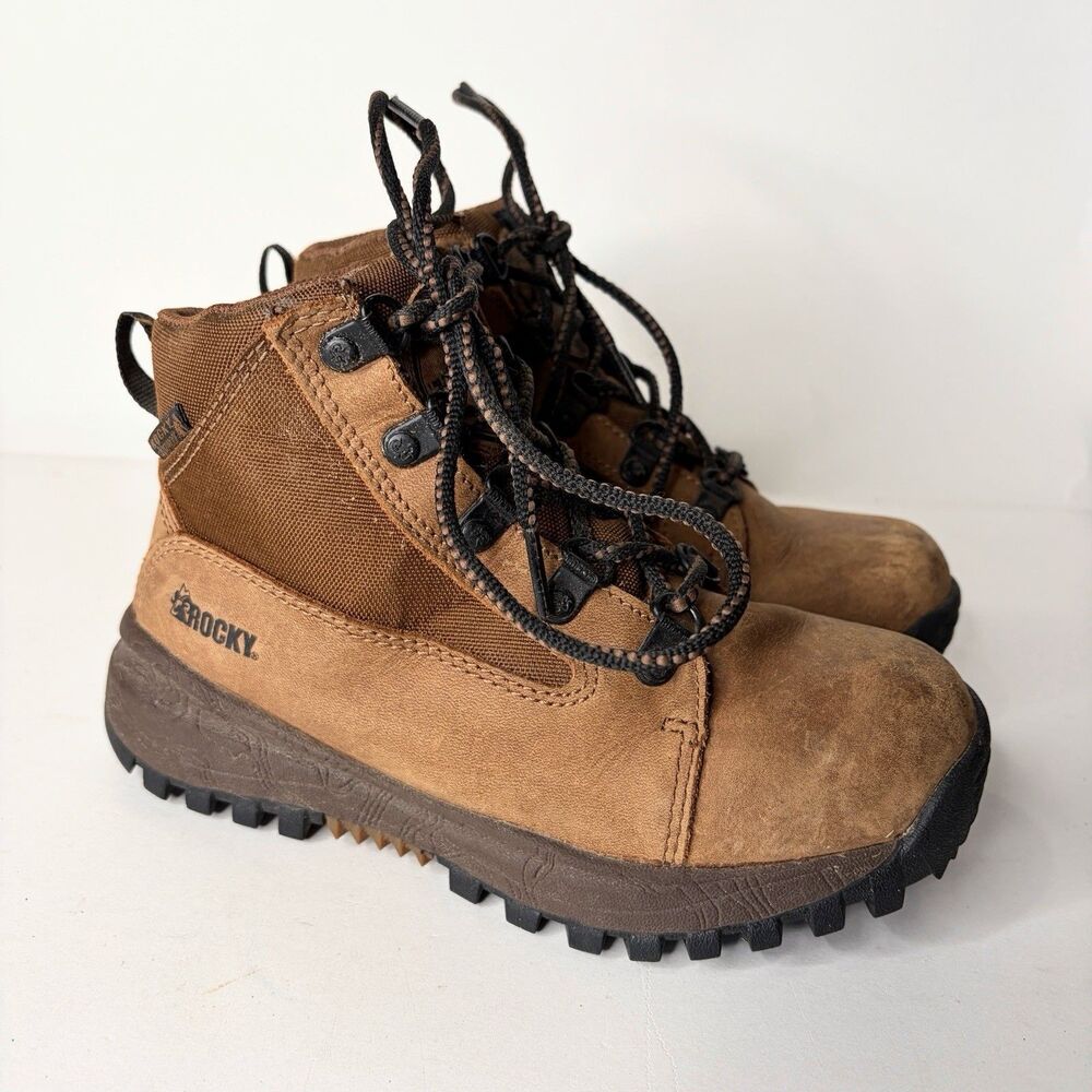 Rocky Boots Outdoor Kids 6" Brown RKS0544C Youth Kids Size 1